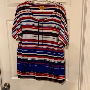 Striped casual blouse